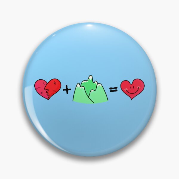 Item preview, A broken heart + Mountain = A happy heart designed and sold by DibujandoPorfa.