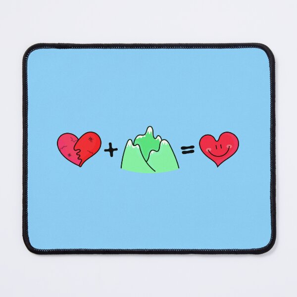 Item preview, A broken heart + Mountain = A happy heart designed and sold by DibujandoPorfa.