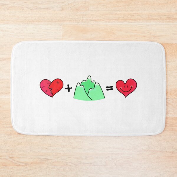 Item preview, A broken heart + Mountain = A happy heart designed and sold by DibujandoPorfa.