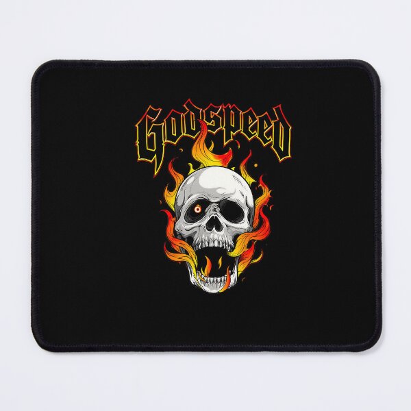 Item preview, Godspeed Flaming Skull – Infernal Gothic Art designed and sold by bakazel.