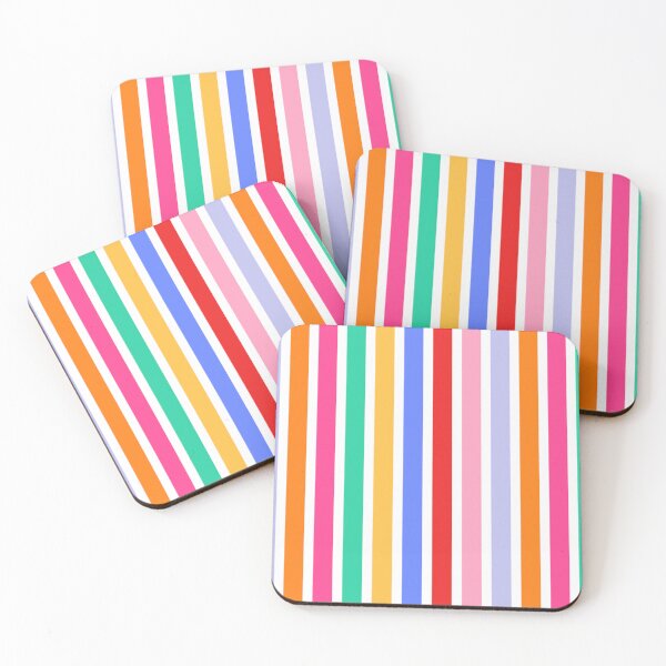 Item preview, Rainbow Candy Stripe Pattern designed and sold by Patterns & Love .