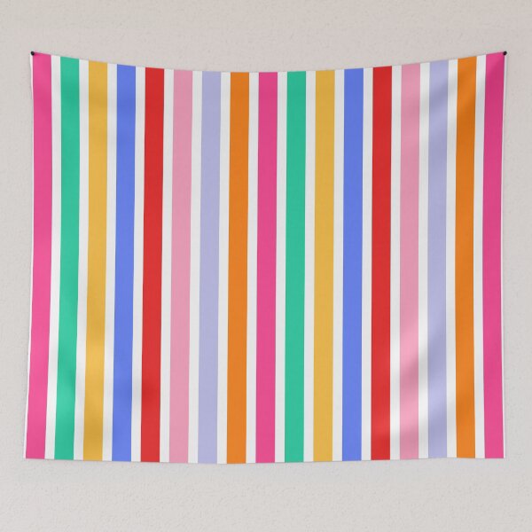 Item preview, Rainbow Candy Stripe Pattern designed and sold by Patterns & Love .