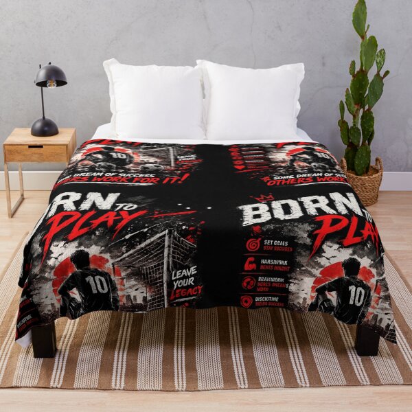 Item preview, Born to Play Soccer Motivation Graphic designed and sold by LegendCourt.