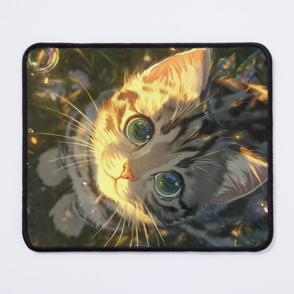 Item preview, Curious Kitten in a Wildflower Garden | Dreamy Cute Cat Aesthetic designed and sold by Jesus-istheway.
