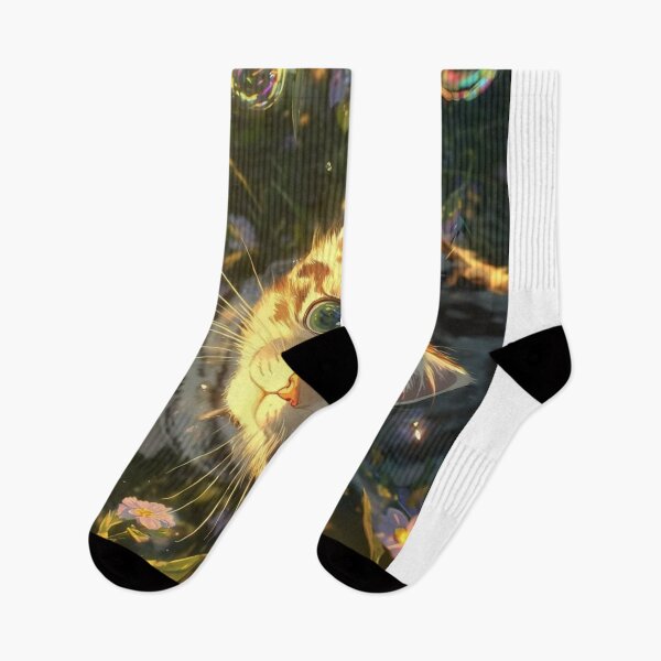 Item preview, Curious Kitten in a Wildflower Garden | Dreamy Cute Cat Aesthetic designed and sold by Jesus-istheway.