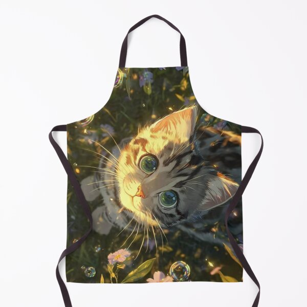 Item preview, Curious Kitten in a Wildflower Garden | Dreamy Cute Cat Aesthetic designed and sold by Jesus-istheway.