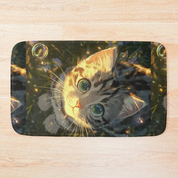 Item preview, Curious Kitten in a Wildflower Garden | Dreamy Cute Cat Aesthetic designed and sold by Jesus-istheway.
