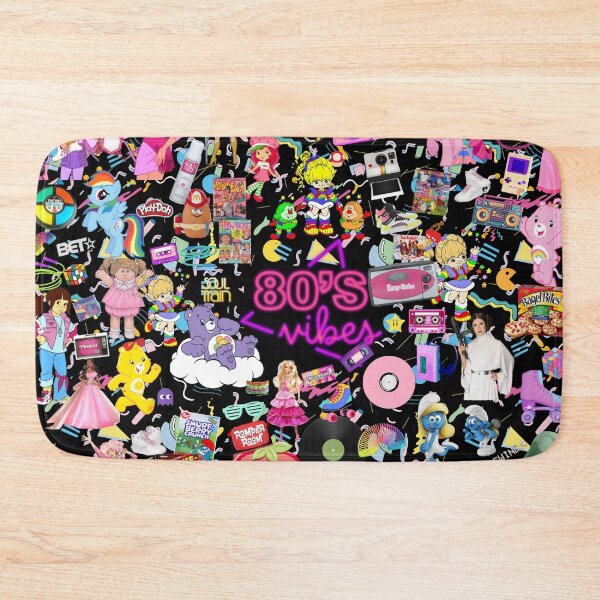 Item preview, 80's Vibes | Retro 1980s Nostalgia Collage Cartoon Toys Neon designed and sold by ICANTWithoutCOFFEE.
