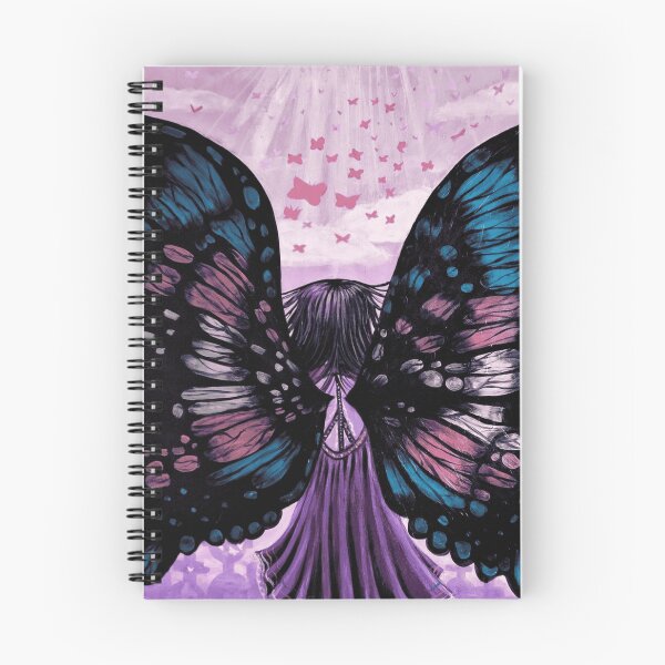 Item preview, Dark Angel Gothic Butterfly Wings Purple Gown Painting designed and sold by GloomWild.