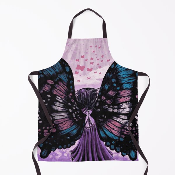 Item preview, Dark Angel Gothic Butterfly Wings Purple Gown Painting designed and sold by GloomWild.