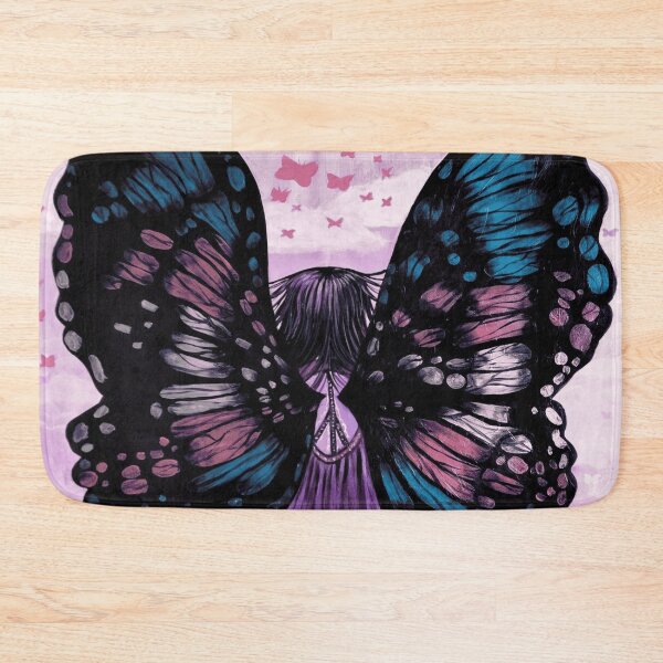 Item preview, Dark Angel Gothic Butterfly Wings Purple Gown Painting designed and sold by GloomWild.
