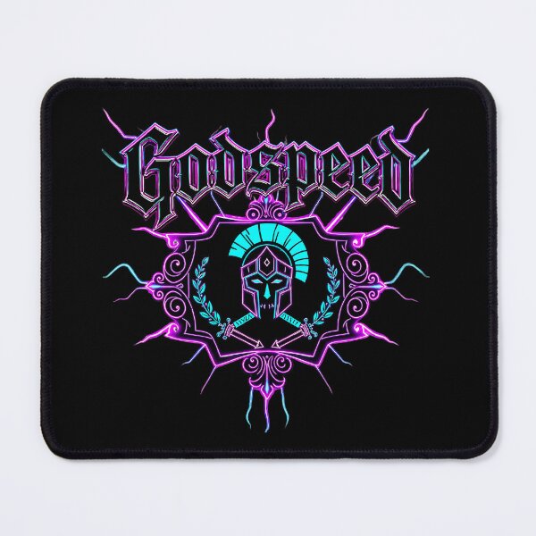 Item preview, Godspeed Neon Spartan Crest – Retro Gothic Emblem designed and sold by bakazel.
