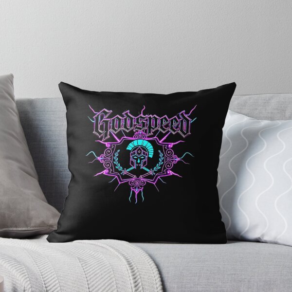 Item preview, Godspeed Neon Spartan Crest – Retro Gothic Emblem designed and sold by bakazel.