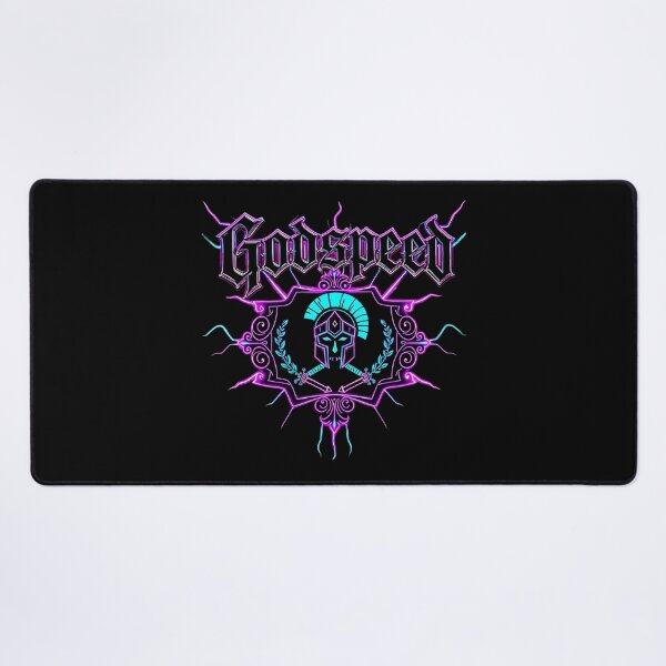 Item preview, Godspeed Neon Spartan Crest – Retro Gothic Emblem designed and sold by bakazel.