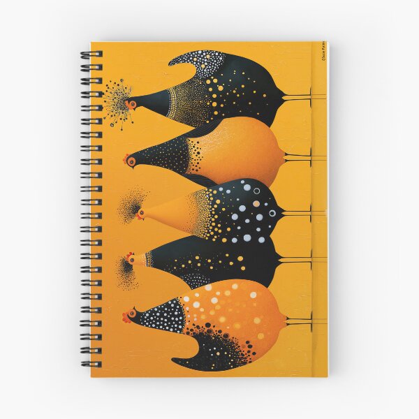 Item preview, Polka-dotted coquettes - Contemporary Folk Art designed and sold by Suzie Palmer.