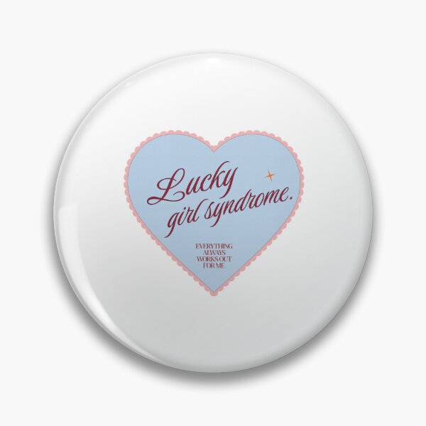 Item preview, Blue Lucky Girl Syndrome Heart Vintage Retro designed and sold by byhannahbee.