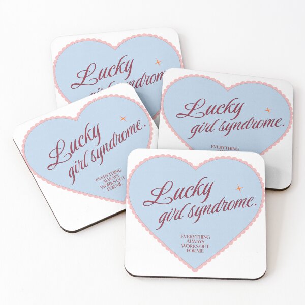 Item preview, Blue Lucky Girl Syndrome Heart Vintage Retro designed and sold by byhannahbee.