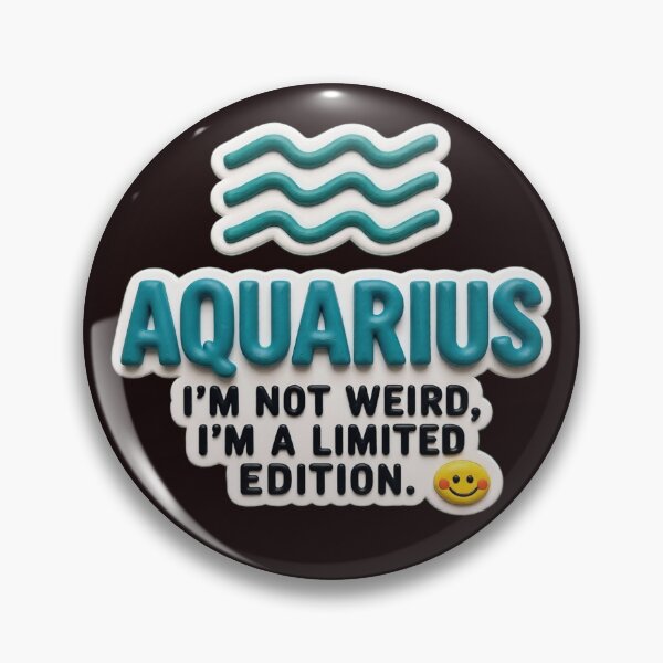 Item preview, aquarius I'm not weird colorful typographic funny zodiac design designed and sold by SmashingDeals.