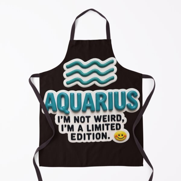 Item preview, aquarius I'm not weird colorful typographic funny zodiac design designed and sold by SmashingDeals.
