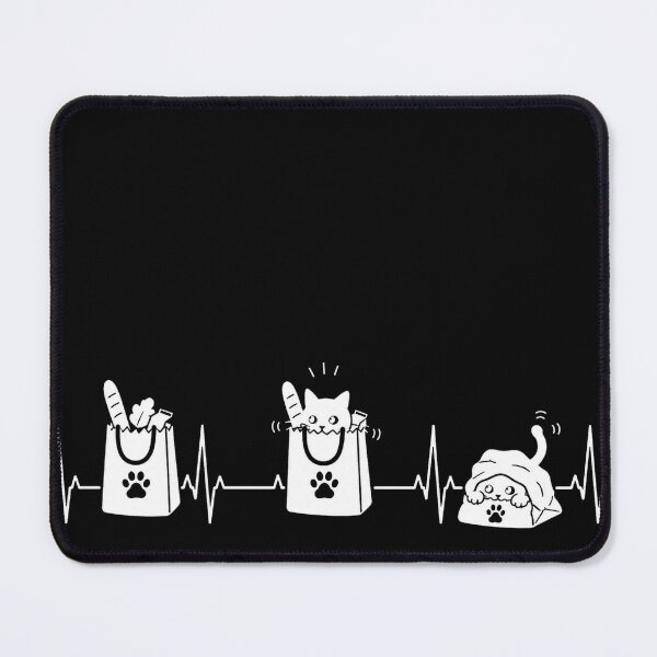 Item preview, ❤️ HEARTBEAT COLLECITON ❤️ - Heartbeat Cat - Interrupted by Grocery Bag Trap - for darker backgrounds designed and sold by WheelieGdArt.