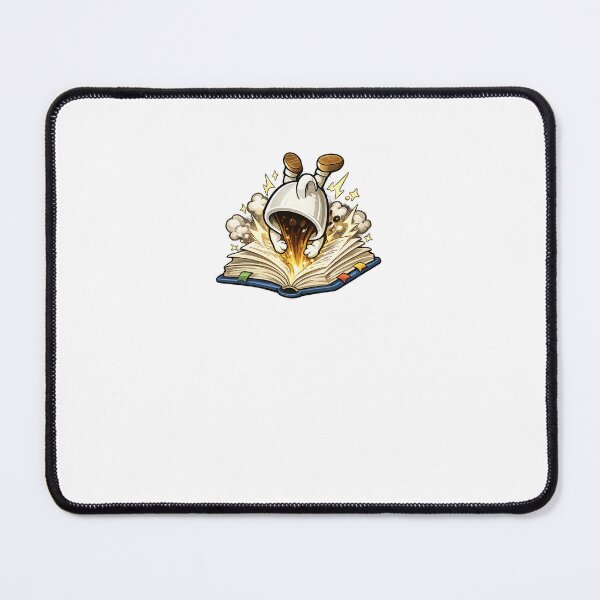 Item preview, Coffee Cup Diving Into a Book | Cute Book Lover Illustration designed and sold by ArtPrintPov.