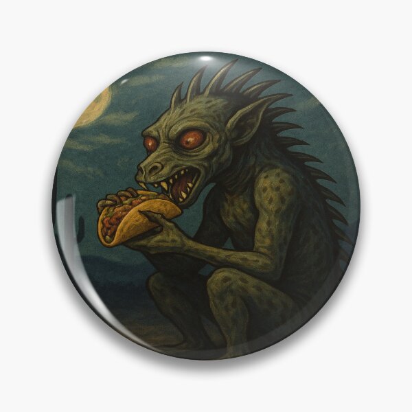 Item preview, Taco Cabra Funny Chupacabra Eating Taco designed and sold by Absurd Cult Co..
