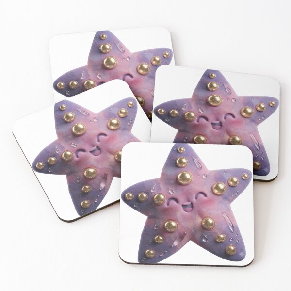 Item preview, Kawaii Starfish with Gradient Spots designed and sold by Stickivo.