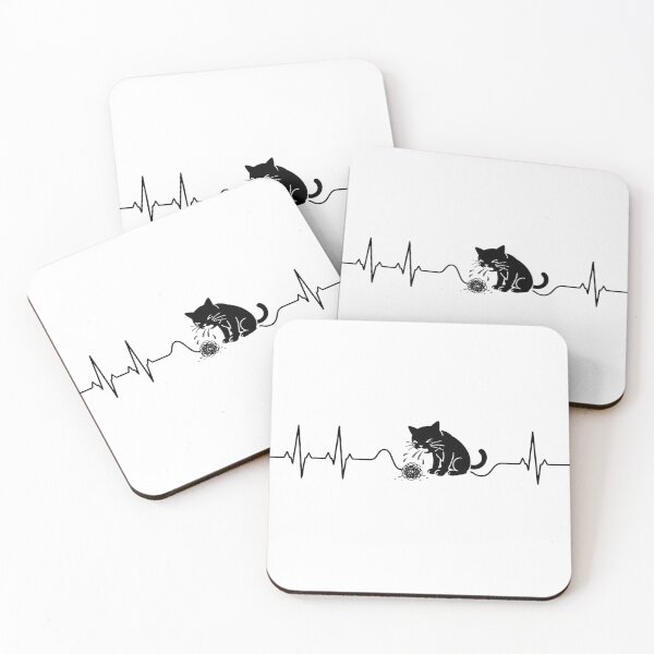 Item preview, ❤️ HEARTBEAT COLLECITON ❤️ - Heartbeat Cat - Interrupted by Hairball designed and sold by WheelieGdArt.