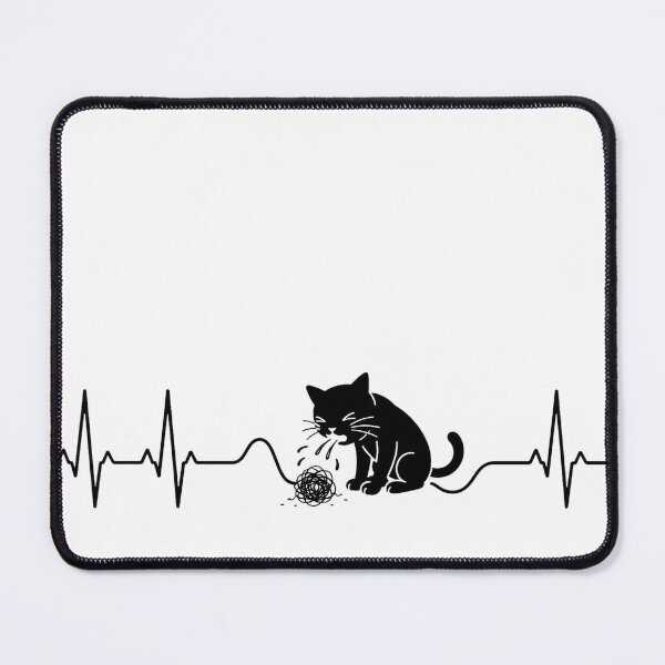Item preview, ❤️ HEARTBEAT COLLECITON ❤️ - Heartbeat Cat - Interrupted by Hairball designed and sold by WheelieGdArt.