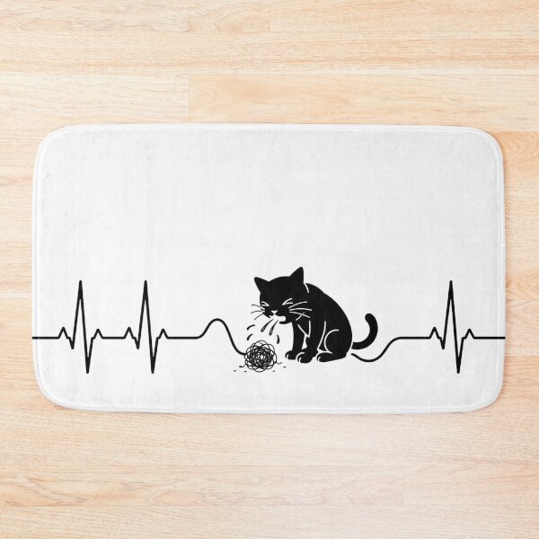 Item preview, ❤️ HEARTBEAT COLLECITON ❤️ - Heartbeat Cat - Interrupted by Hairball designed and sold by WheelieGdArt.