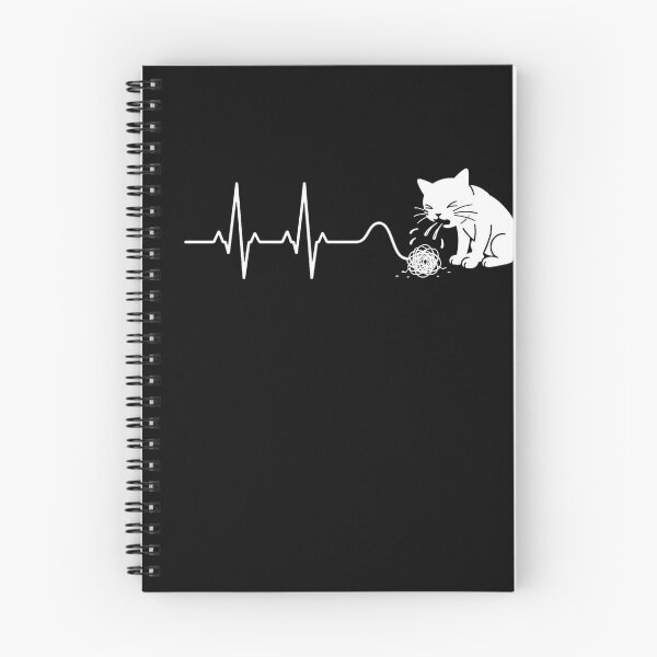Item preview, ❤️ HEARTBEAT COLLECITON ❤️ - Heartbeat Cat - Interrupted by Hairball - for darker backgrounds designed and sold by WheelieGdArt.