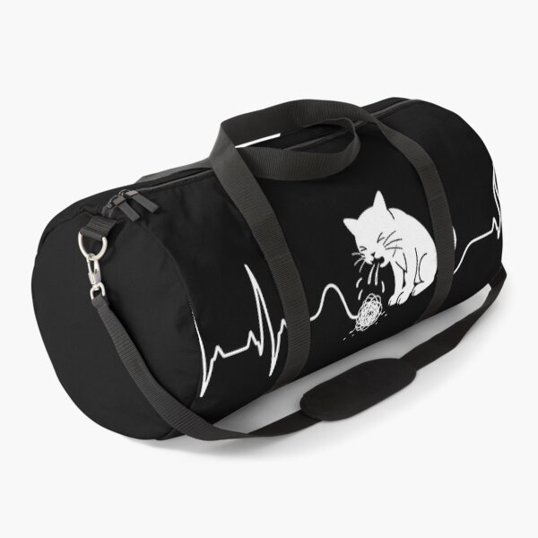 Item preview, ❤️ HEARTBEAT COLLECITON ❤️ - Heartbeat Cat - Interrupted by Hairball - for darker backgrounds designed and sold by WheelieGdArt.