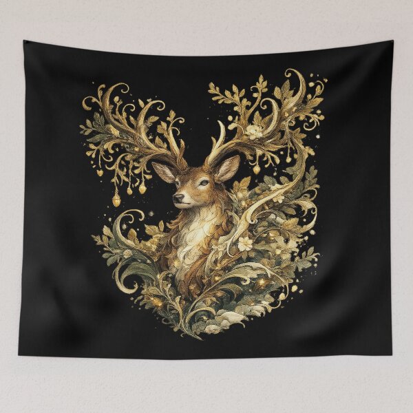Item preview, Majestic Stag | Enchanted Forest Paper Cut Art designed and sold by rigelcreation.