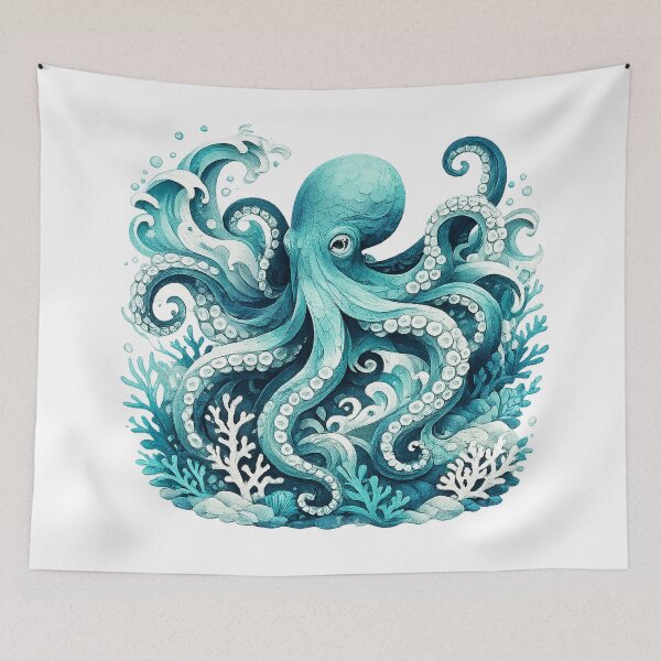 Item preview, Ocean Octopus | Layered Paper Cut Marine Art designed and sold by rigelcreation.