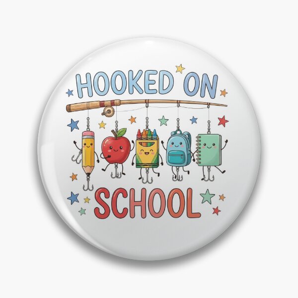 Item preview, Hooked On School , Cute Back To School Gift, Funny Teacher Supplies designed and sold by kennedy-brook.
