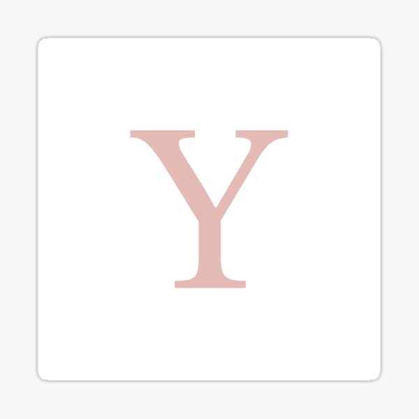 Artikel-Vorschau von Weiß Basic Rose Gold Monogramm Y, designt und verkauft von rewstudio.
