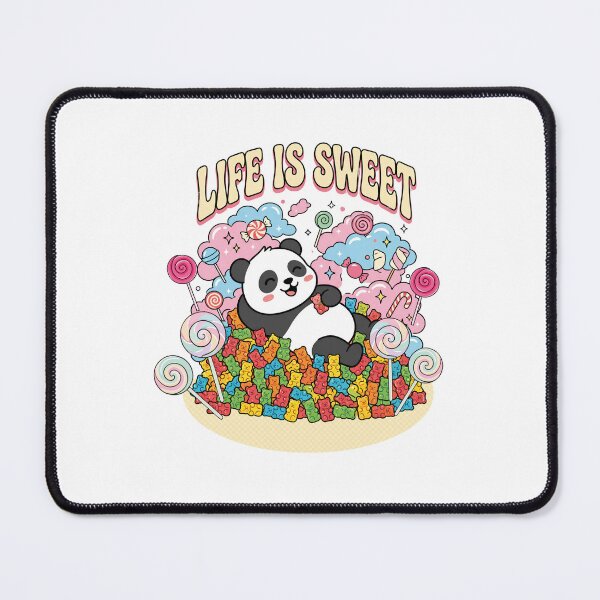 Item preview, Life Is Sweet Panda Candy Kawaii Cute Retro designed and sold by yuki-hana.