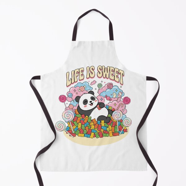 Item preview, Life Is Sweet Panda Candy Kawaii Cute Retro designed and sold by yuki-hana.