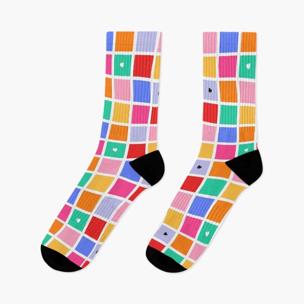 Artikelvorschau, Regenbogen-Schachbrett-Herzenmuster entworfen und verkauft von Patterns & Love .
