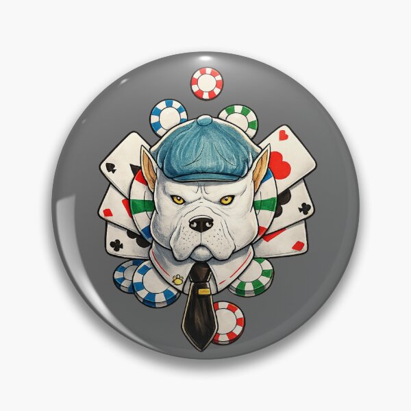 Item preview, Pitbull Poker Face — Funny Strong Dog Attitude Design designed and sold by LemosINKstudio.