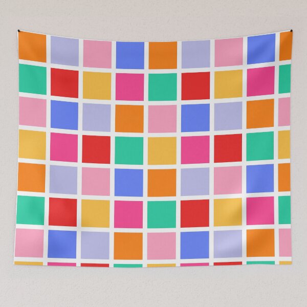 Item preview, Rainbow Checkerboard Pattern designed and sold by Patterns & Love .
