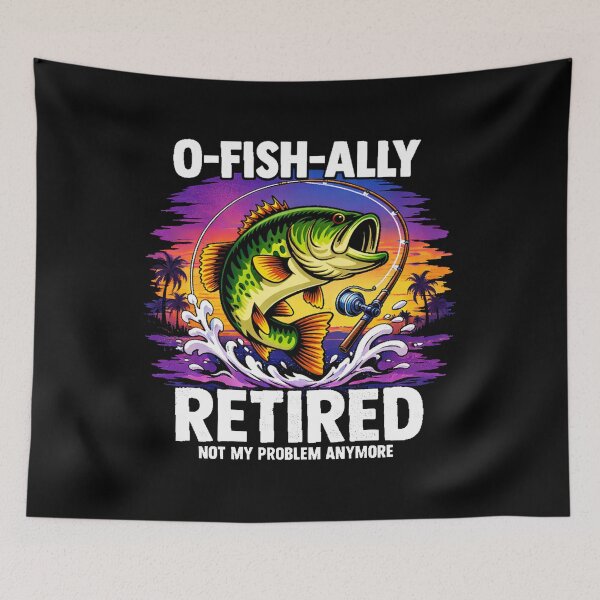 Item preview, O-Fish-Ally Retired - Funny Fishing Retirement Dad Husband designed and sold by BendyBeasts.