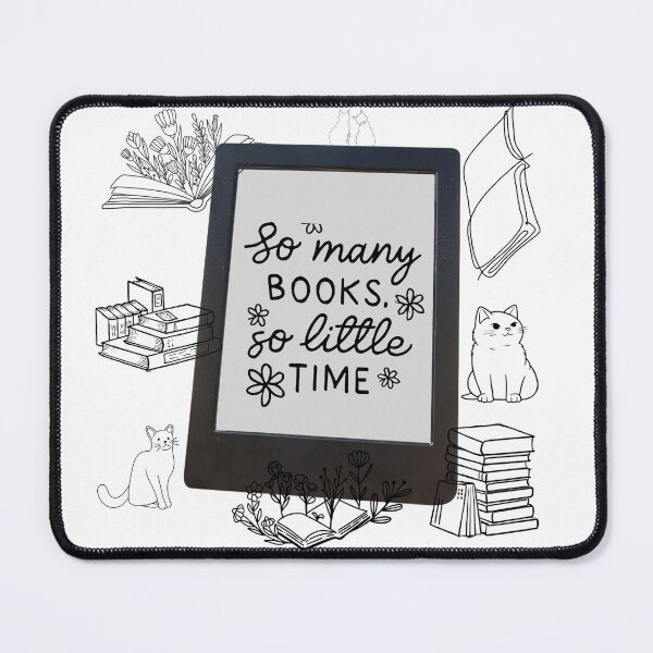 Item preview, Books and Cats - E-Reader - Gift for Book Lovers  designed and sold by HandmadebyNina.
