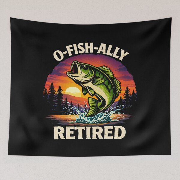 Item preview, O-Fish-Ally Retired - Funny Fishing Retirement Dad Husband designed and sold by BendyBeasts.