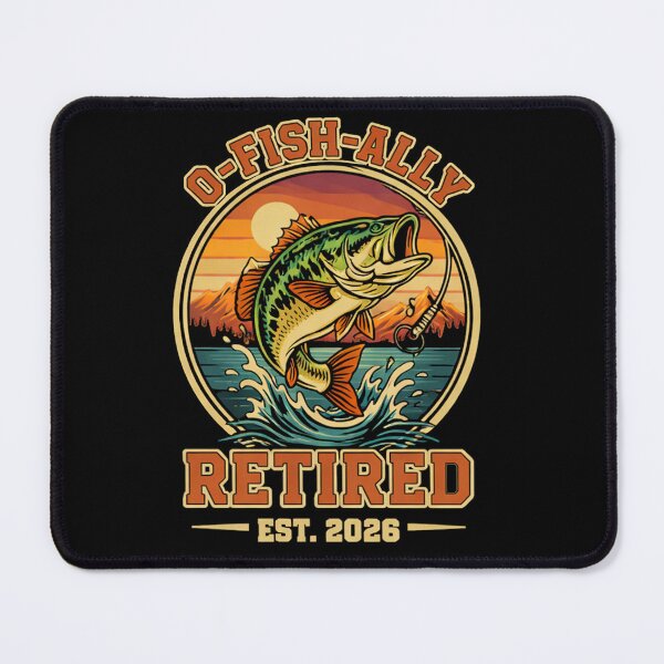 Item preview, O-Fish-Ally Retired - Funny Fishing Retirement Dad Husband designed and sold by BendyBeasts.