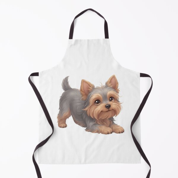 Item preview, Playful Yorkshire Terrier (Yorkie) Bowing Puppy Illustration designed and sold by Stickivo.