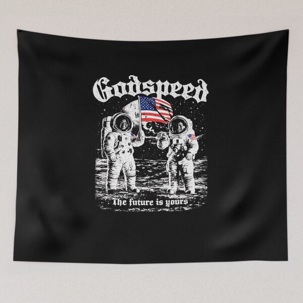 Item preview, Godspeed Moonwalk – Vintage Space Exploration Art designed and sold by bakazel.