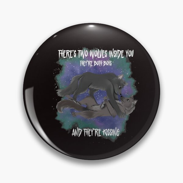 Item preview, Two Wolves Inside Boys Cosmic Embrace designed and sold by VanguardSkull.