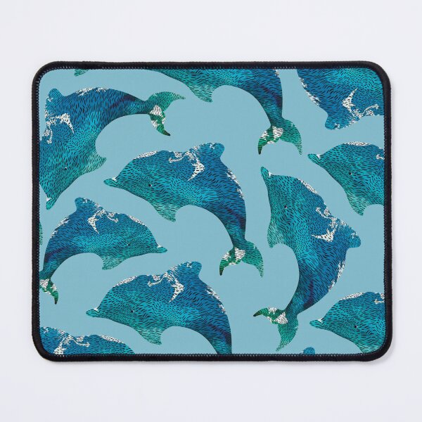 Item preview, Blue Bottlenose Dolphin Ocean Waves designed and sold by Karin Taylor.