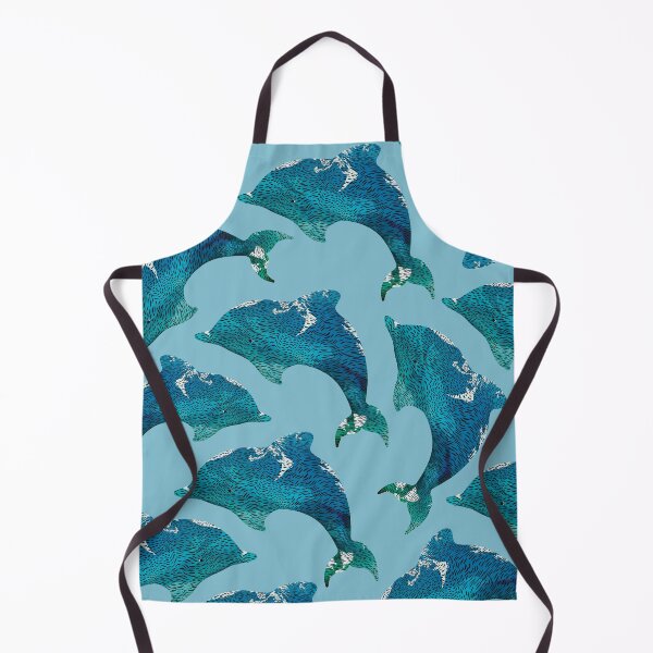 Item preview, Blue Bottlenose Dolphin Ocean Waves designed and sold by Karin Taylor.